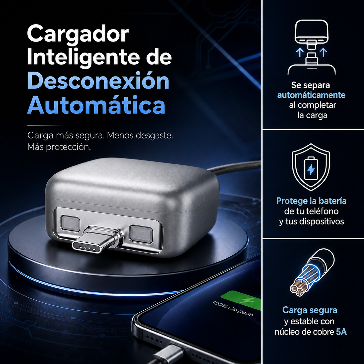 VOLTUM | Protege tu batería mientras cargas